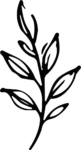 Leaf Branch SVG Bold Sketch Vector
