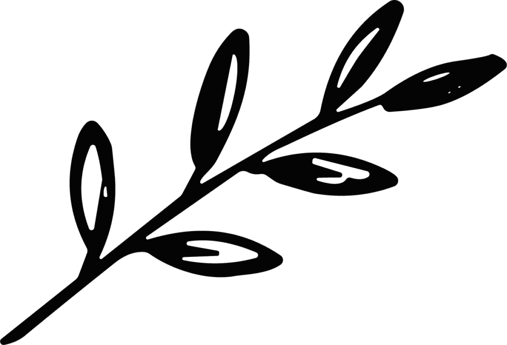 Leaf Branch SVG Bold Silhouette Vector