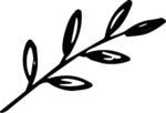 Leaf Branch SVG Bold Silhouette Vector