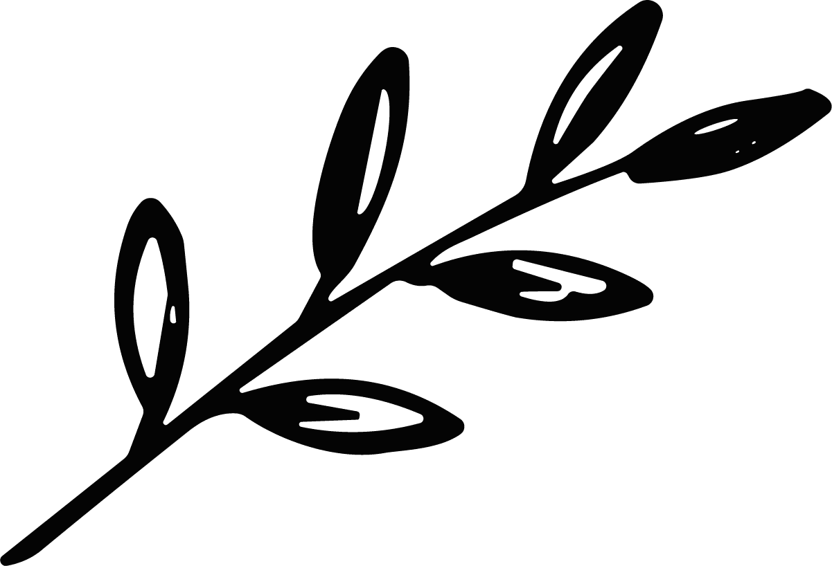Leaf Branch SVG Bold Silhouette Vector - Image 1