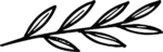 Leaf Branch SVG Bold Sketch Vector