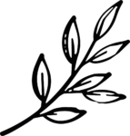 Leaf Branch SVG Bold Sketch Vector