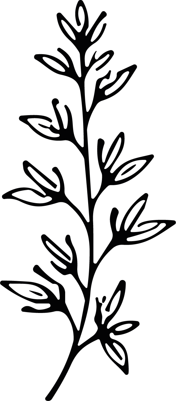 Leafy Branch SVG Bold Botanical Vector - Image 1