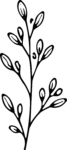 Leafy Branch SVG Bold Botanical Vector