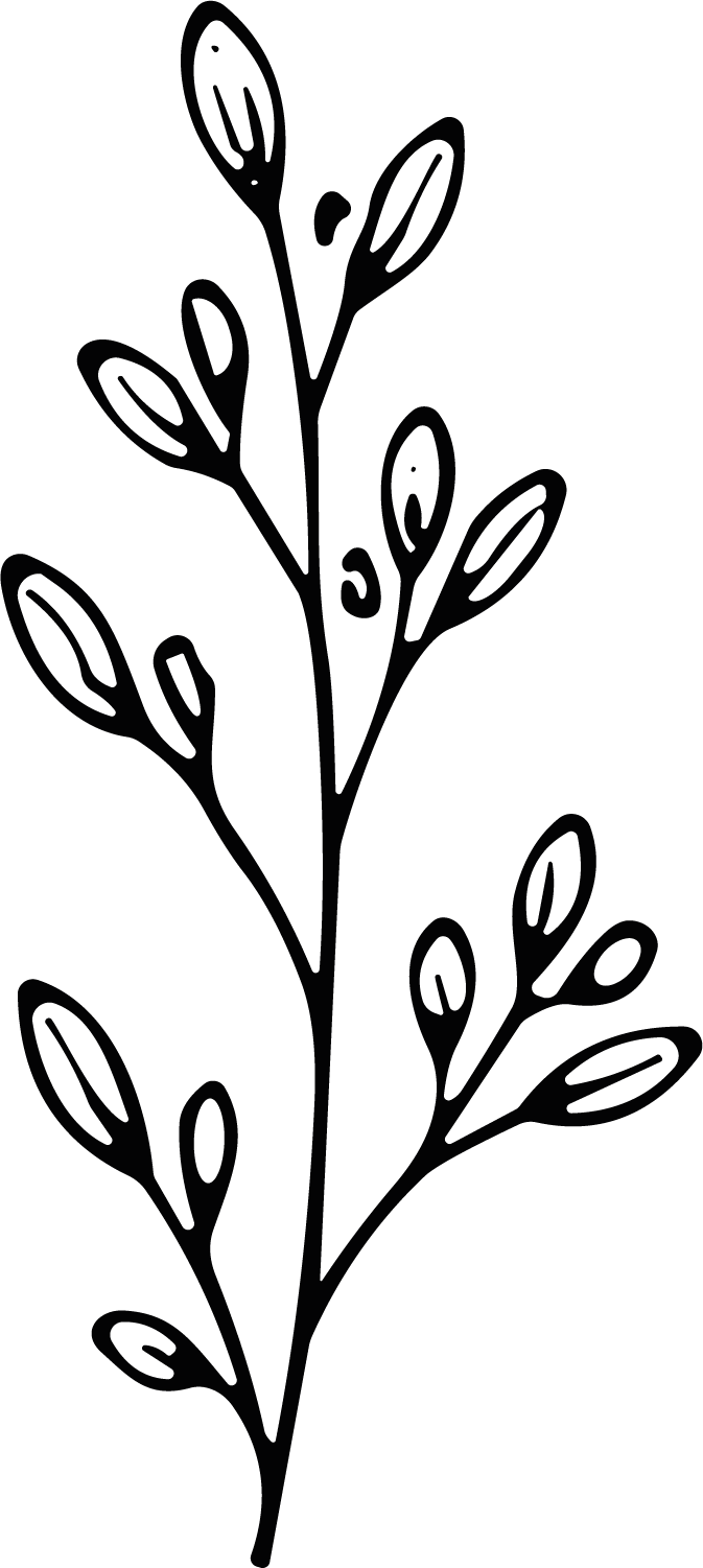 Leafy Branch SVG Bold Botanical Vector - Image 1