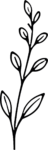 Leafy Branch SVG Bold Botanical Vector