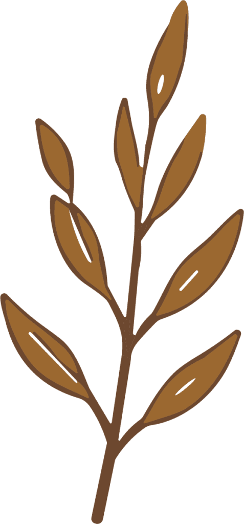 Leafy Branch SVG Rustic Botanical Vector