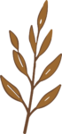 Leafy Branch SVG Rustic Botanical Vector