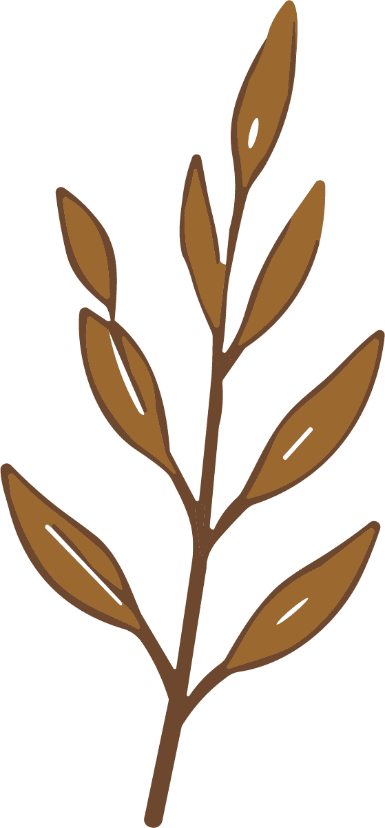 Leafy Branch SVG Rustic Botanical Vector - Image 1
