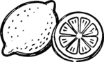 Lemon Slice SVG Bold Outline Vector