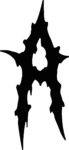 Letter A SVG Jagged Gothic Vector