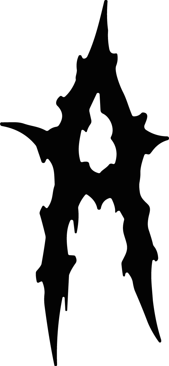 Letter A SVG Jagged Gothic Vector - Image 1