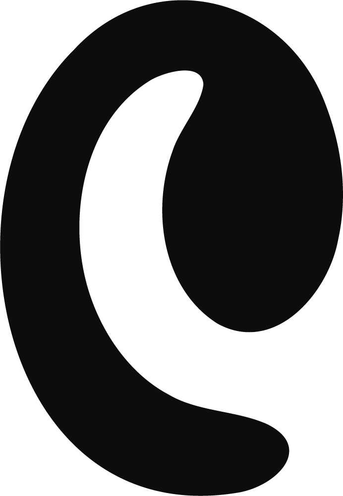 Letter C SVG Bold Minimal Vector