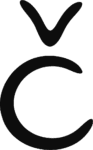 Letter C Checkmark SVG Bold Monogram Vector