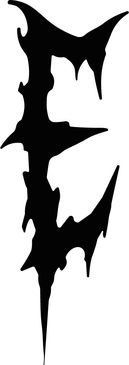 Letter F SVG Dripping Gothic Vector - Image 1