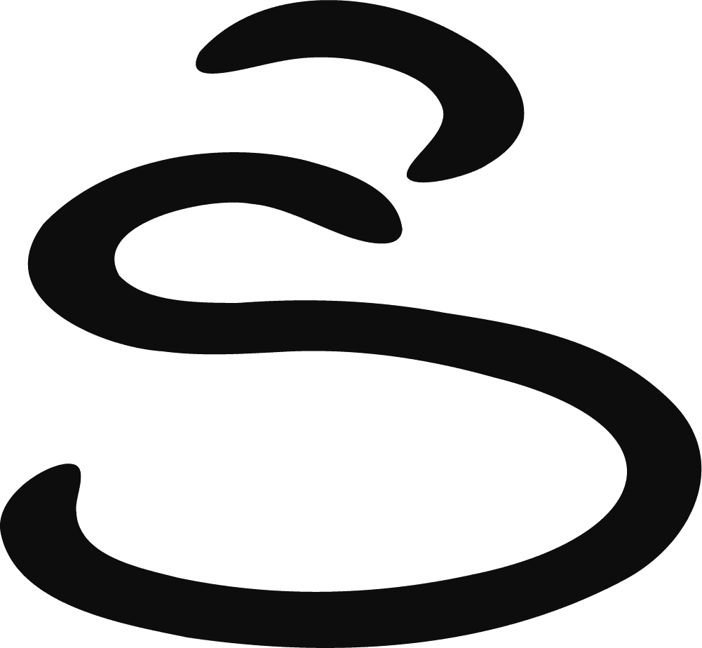 Letter S SVG Bold Swirl Vector