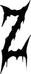 Letter Z SVG Dripping Horror Vector