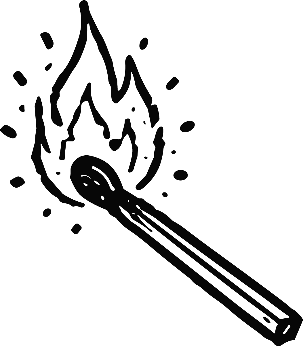 Lit Match SVG Bold Blaze Vector - Image 1