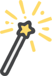 Magic Wand SVG Sparkling Star Vector