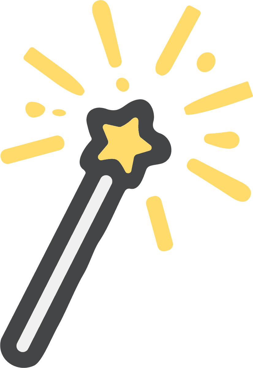 Magic Wand SVG Sparkling Star Vector - Image 1