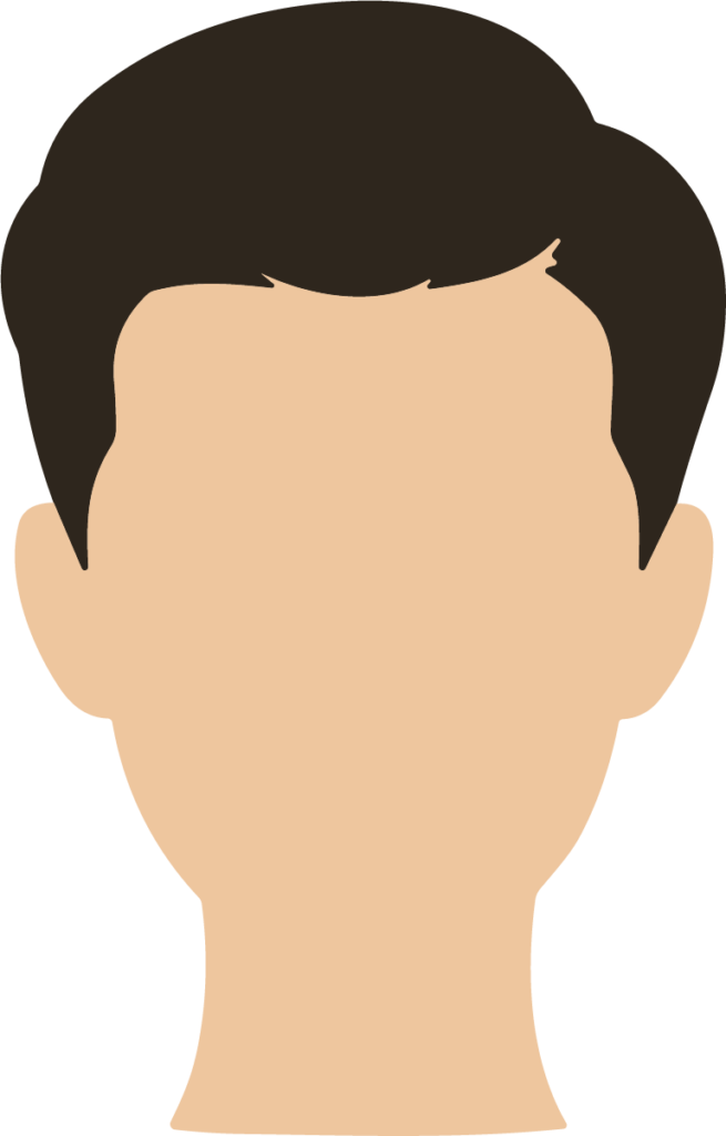 Man Face Avatar SVG Simple Portrait Vector