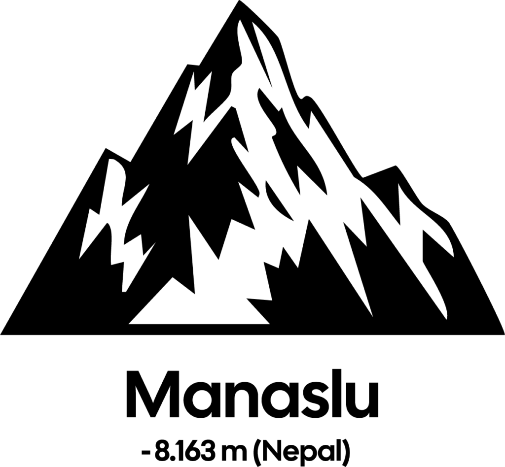 Manaslu Mountain SVG Bold Peak Vector