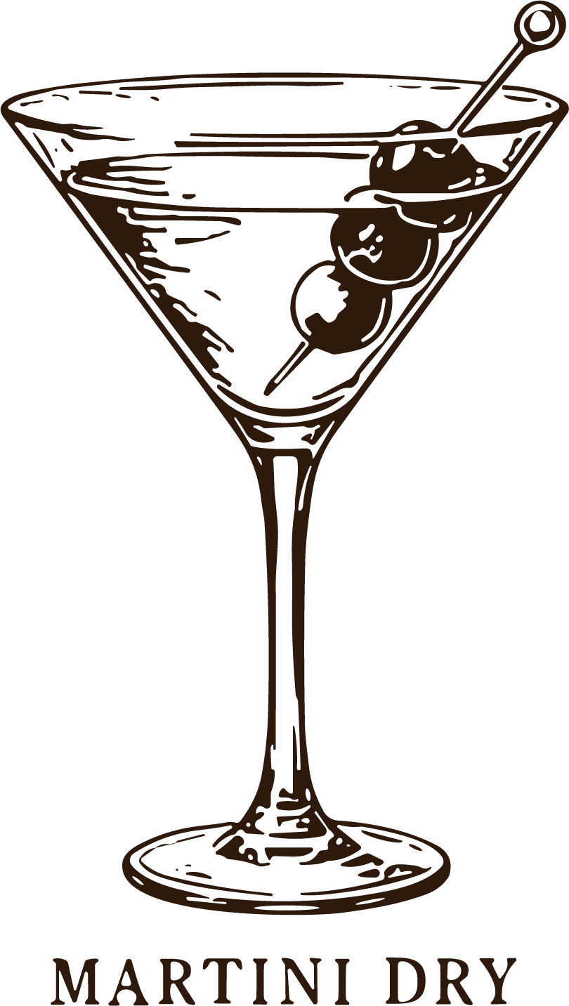 Martini Glass SVG Classic Sketch Vector - Image 1