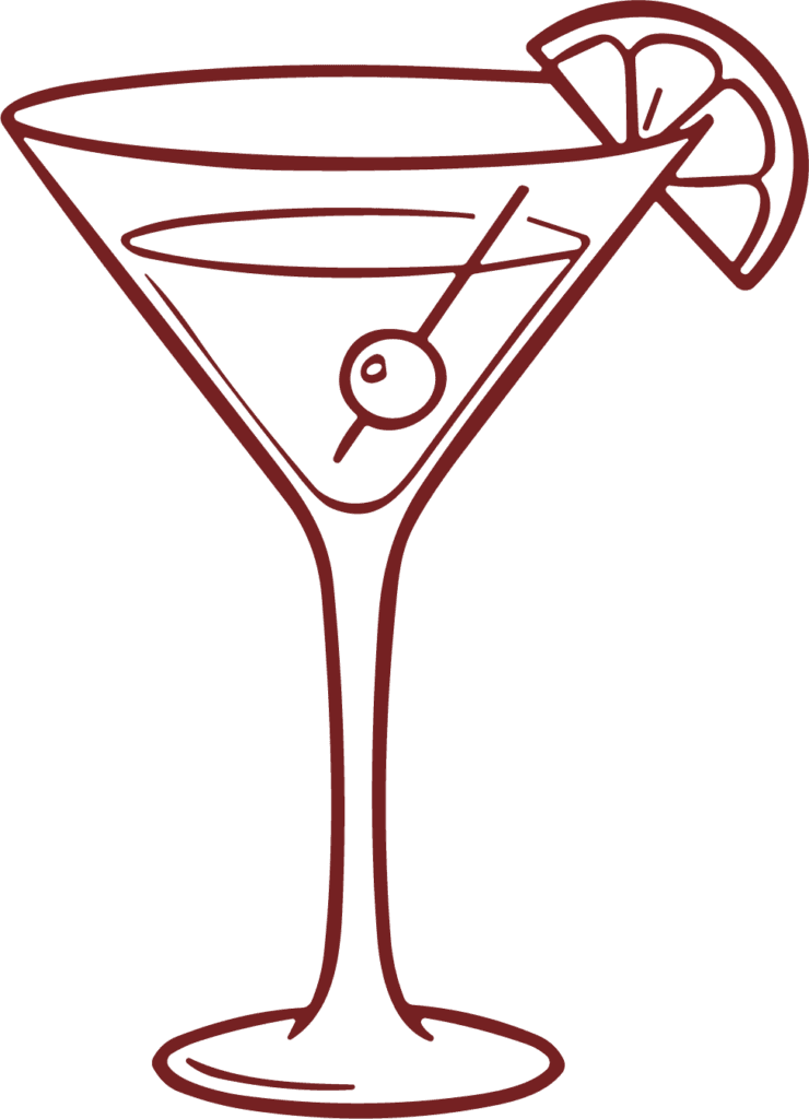 Martini Glass SVG Classic Sketch Vector
