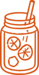 Mason Jar Drink SVG Citrus Sketch Vector