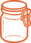 Mason Jar SVG Bold Outline Vector