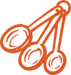 Measuring Spoons SVG Bold Outline Vector