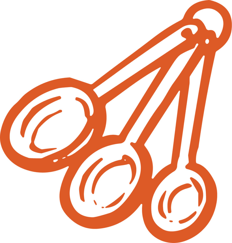 Measuring Spoons SVG Bold Outline Vector