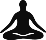 Meditating Person Silhouette SVG Serene Zen Vector