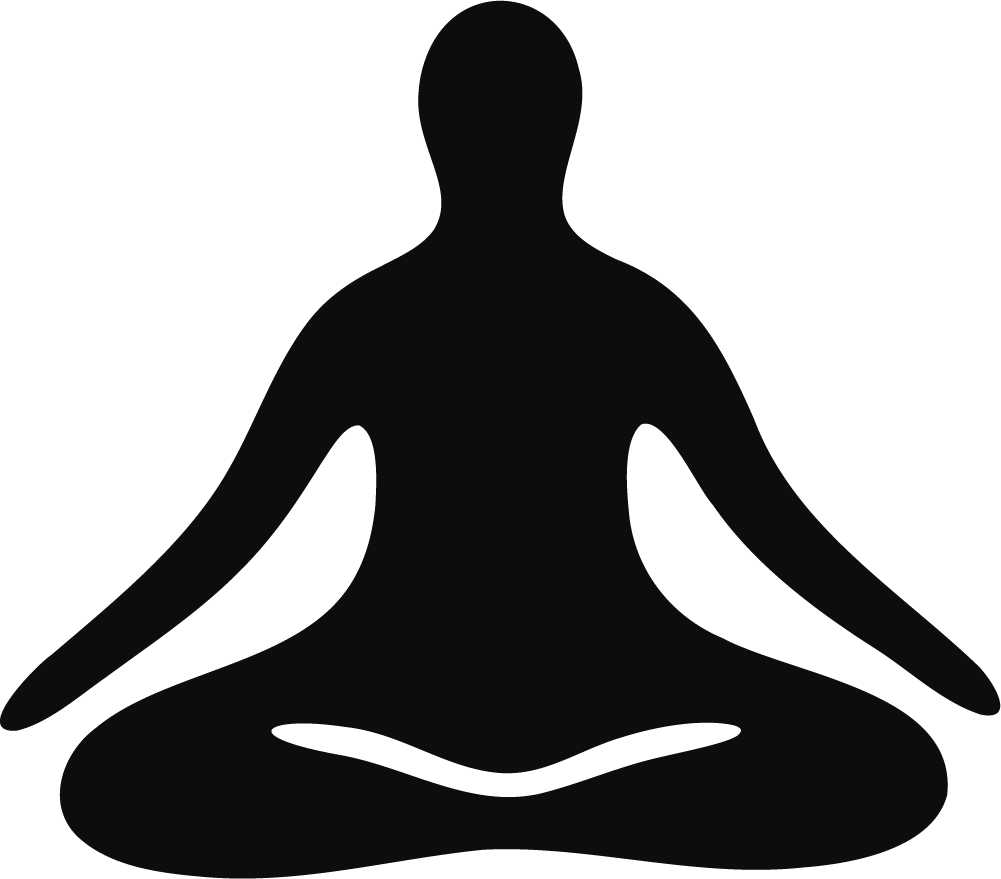 Meditating Person Silhouette SVG Serene Zen Vector