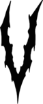 Melting Letter V SVG Dripping Gothic Vector