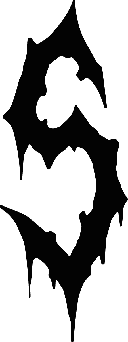 Melting Silhouette SVG Eerie Drip Vector - Image 1