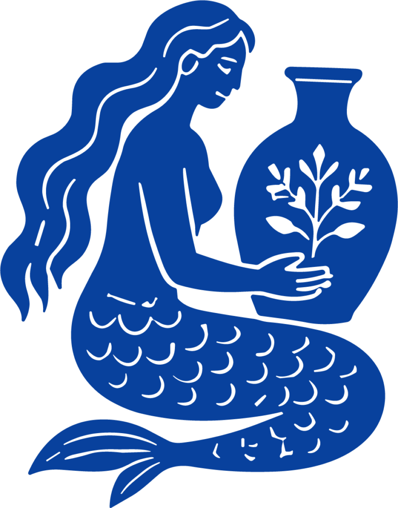 Mermaid With Vase SVG Aquarius Zodiac Vector