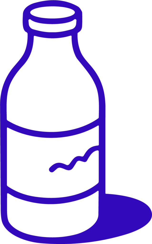 Milk Bottle SVG Spilled Splash Vector