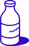 Milk Bottle SVG Spilled Splash Vector