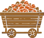 Mining Cart SVG Loaded Coal Vector