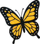 Monarch Butterfly SVG Vivid Wings Vector