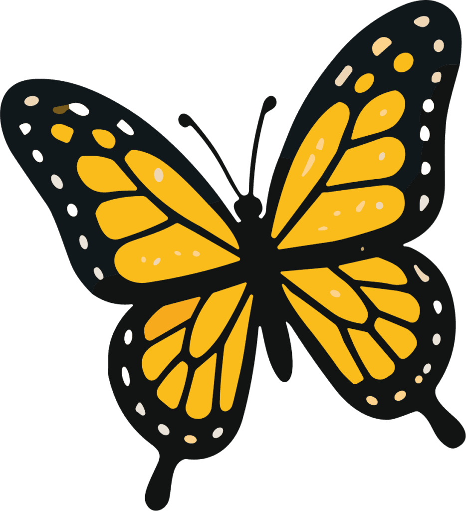 Monarch Butterfly SVG Vivid Wings Vector