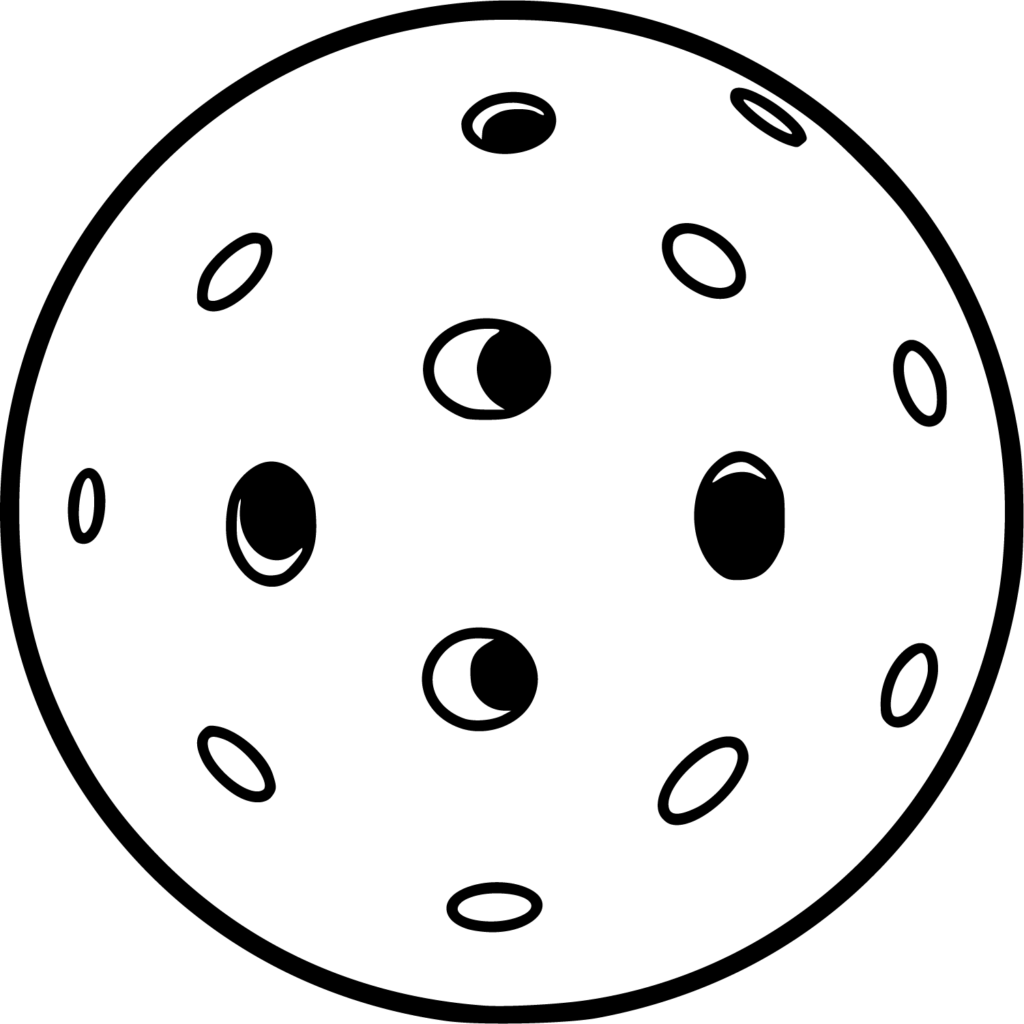 Moon With Craters SVG Simple Outline Vector