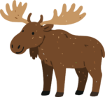 Moose SVG Friendly Forest Vector