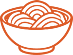 Noodle Bowl SVG Swirled Outline Vector