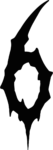 Number Six SVG Jagged Fantasy Vector