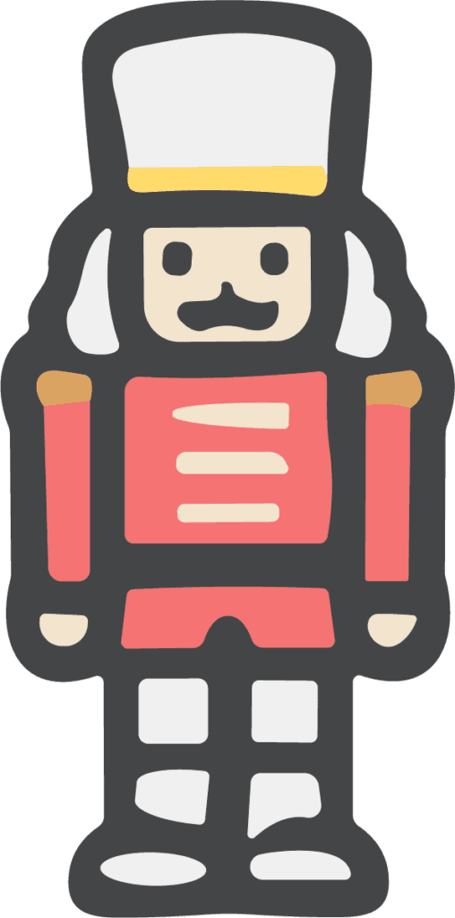 Nutcracker Soldier SVG Festive Toy Vector