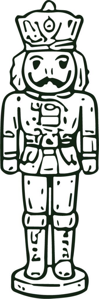 Nutcracker Soldier SVG Classic Holiday Vector