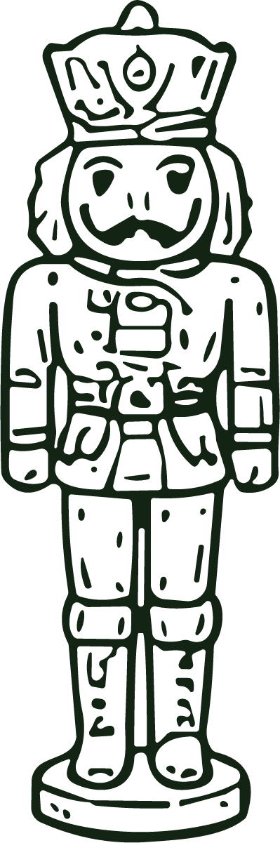 Nutcracker Soldier SVG Classic Holiday Vector - Image 1
