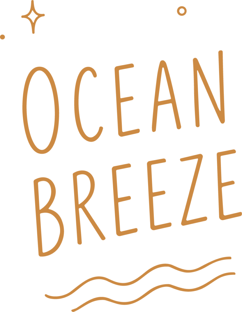 Ocean Breeze Lettering SVG Coastal Script Vector